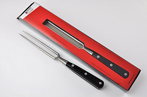 Professionelle Tranchiergabel, 14 cm, präzisionsgeschmiedet aus einem Stück Edelstahl mit hohem Kohl