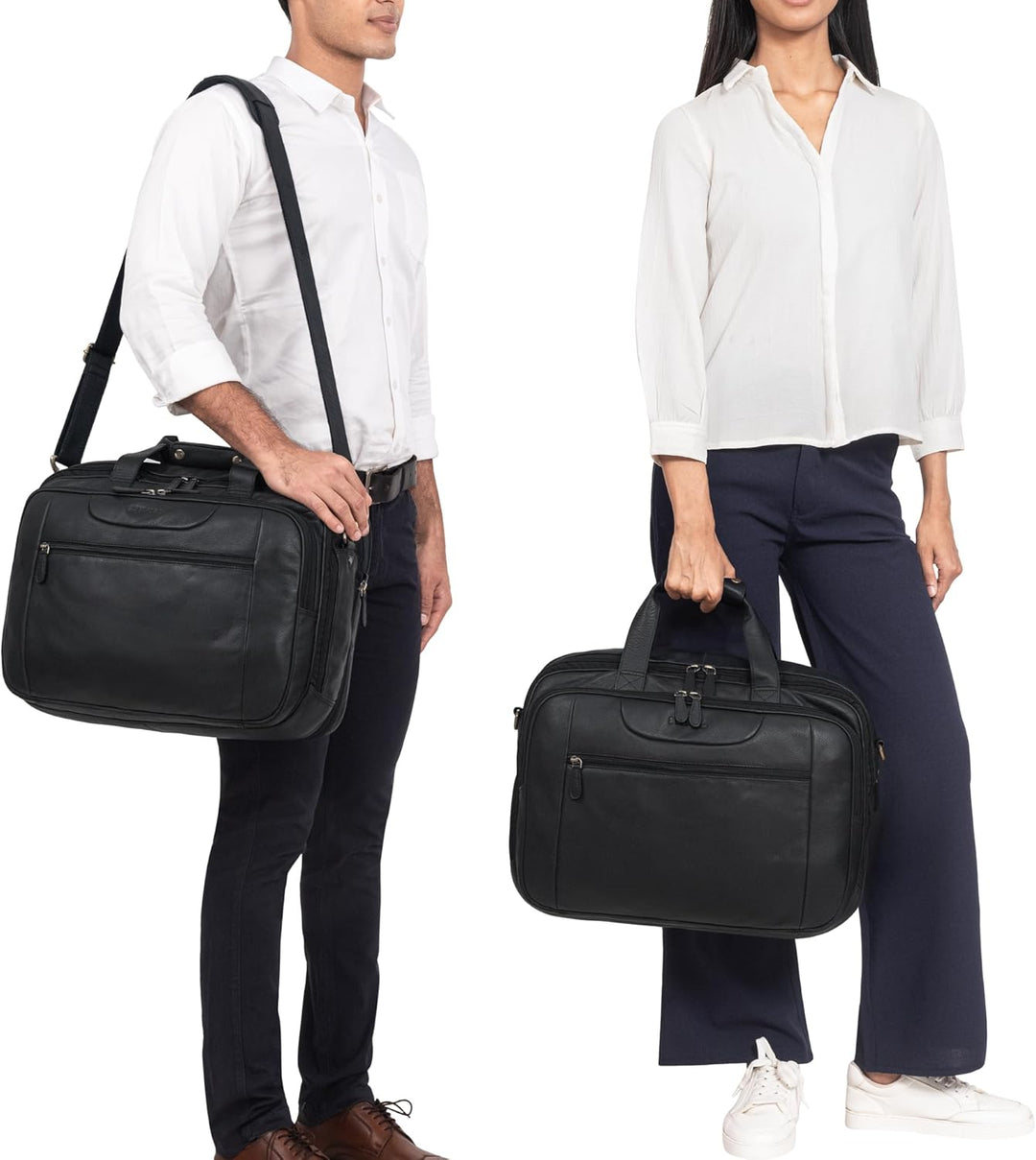 STILORD Knut Moderne Aktentasche Leder im Vintage Design Bürotasche Damen Office Bag Männer Aktentas