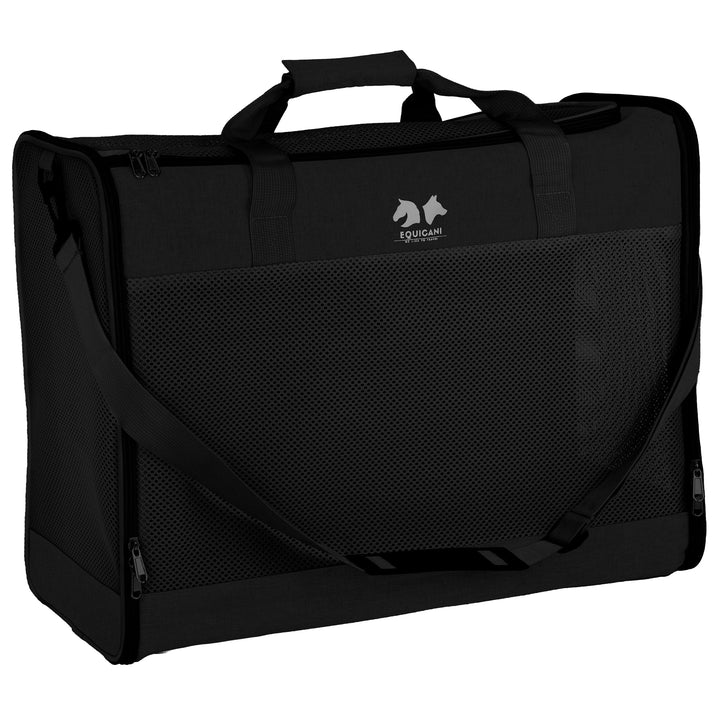 EQUICANI® Hundetasche 55x40x23 cm Flugzeug Faltbare leichte Tragetasche mit Netzstoff, Tragegurt und