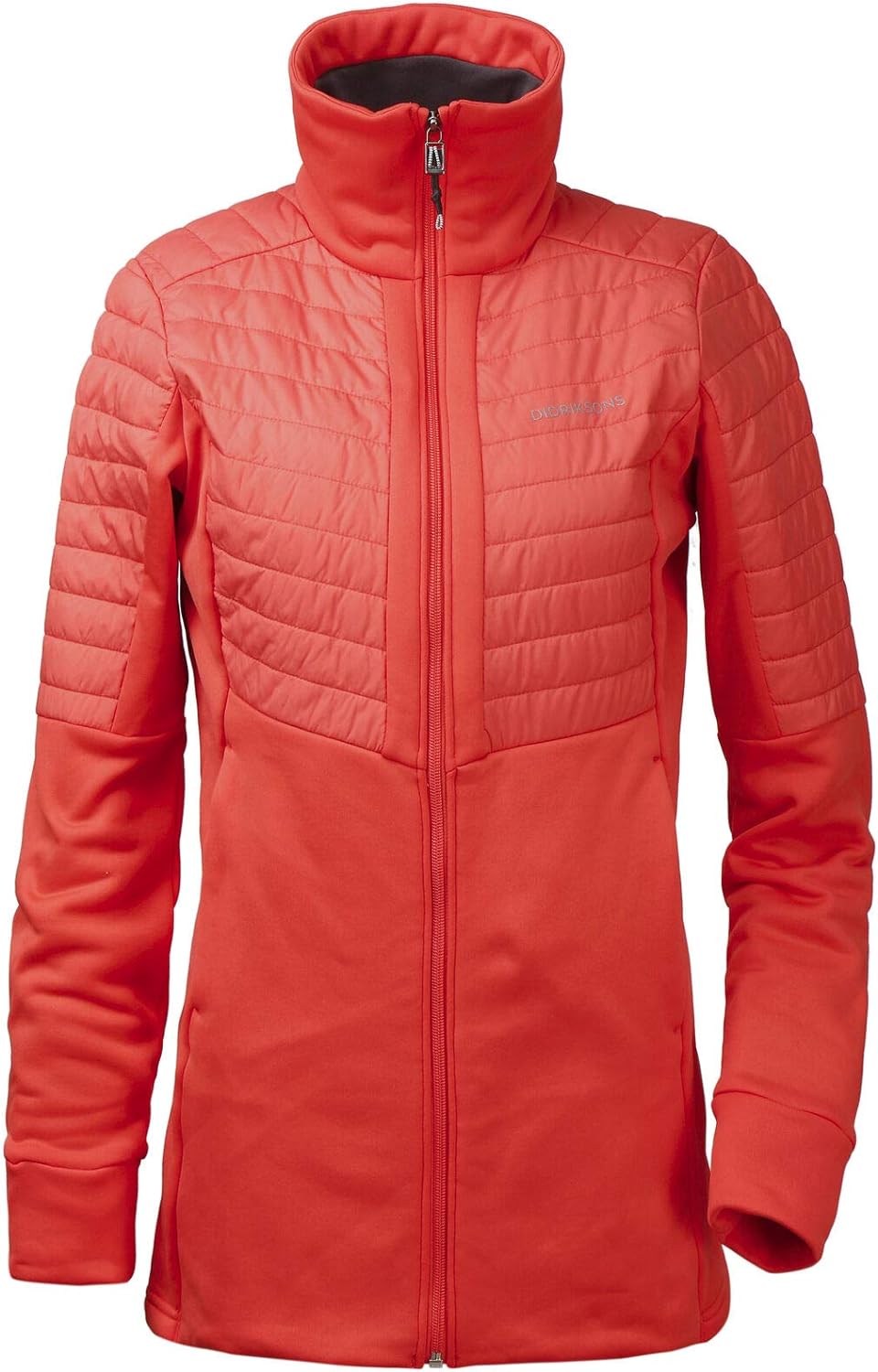 Didriksons Damen Hybridjacke Jacke Mela WNS JKT atmungsaktiv elastisch 36 381 Coral Red, 36 381 Cora
