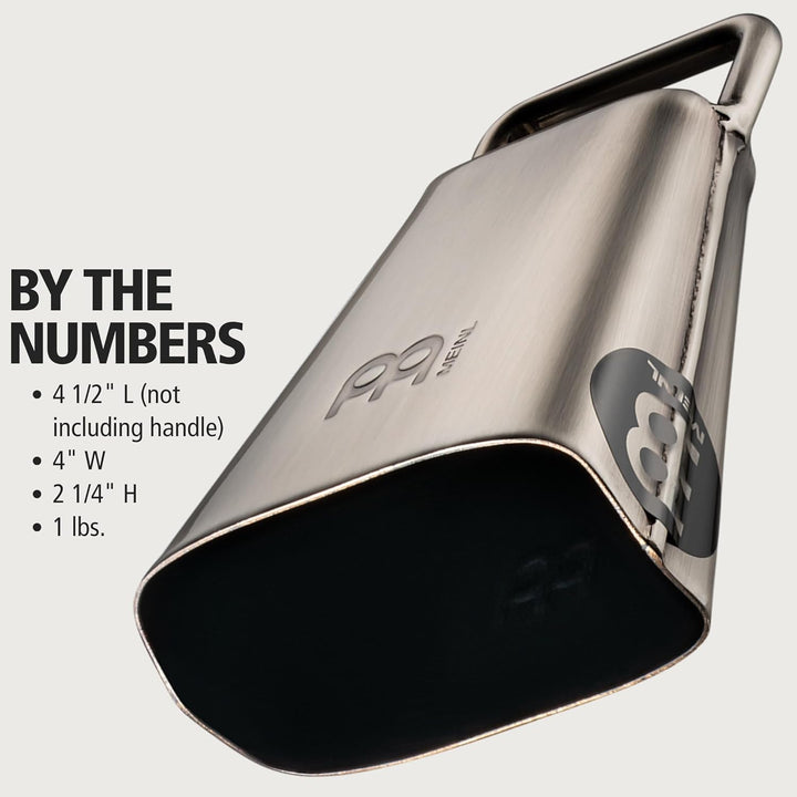 Meinl Percussion Handheld Cowbell Instrument - Sehr kleines Aufschlagidiophon - Länge 4,5 Zoll - Mit
