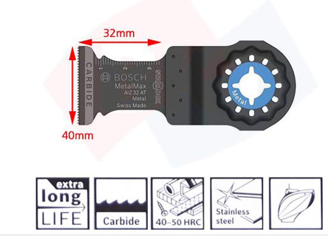 Bosch Professional 5 tlg. Starlock Carbide Tauchsägeblatt/Segmentsägeblatt Set (für Holz und Metall,