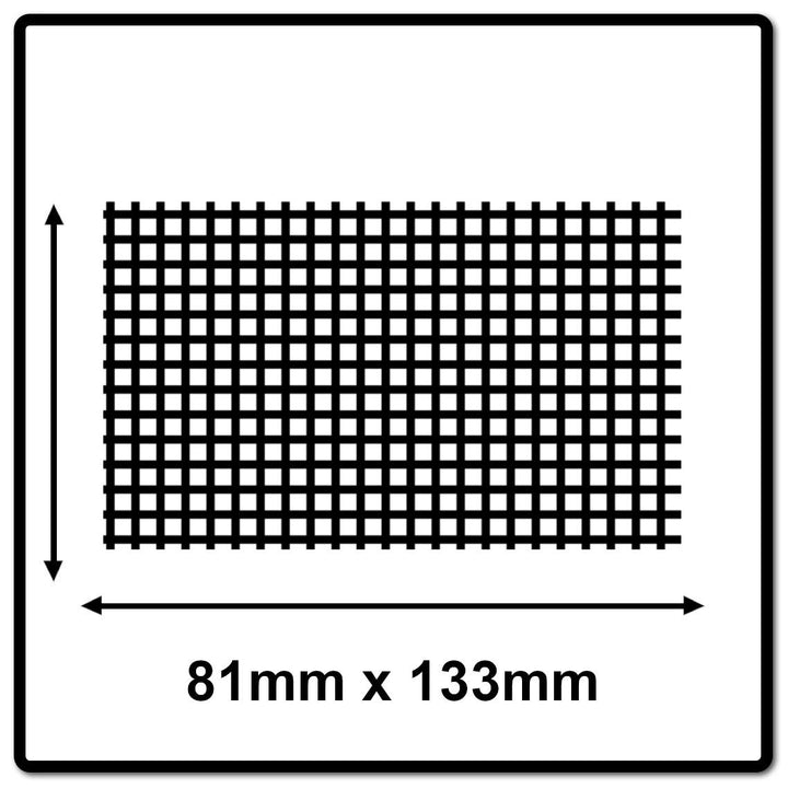 Mirka Abranet Netz-Schleifstreifen 81x133 mm Klett / Korn P120 / 50 Stk / zum Schleifen von Holz, Sp
