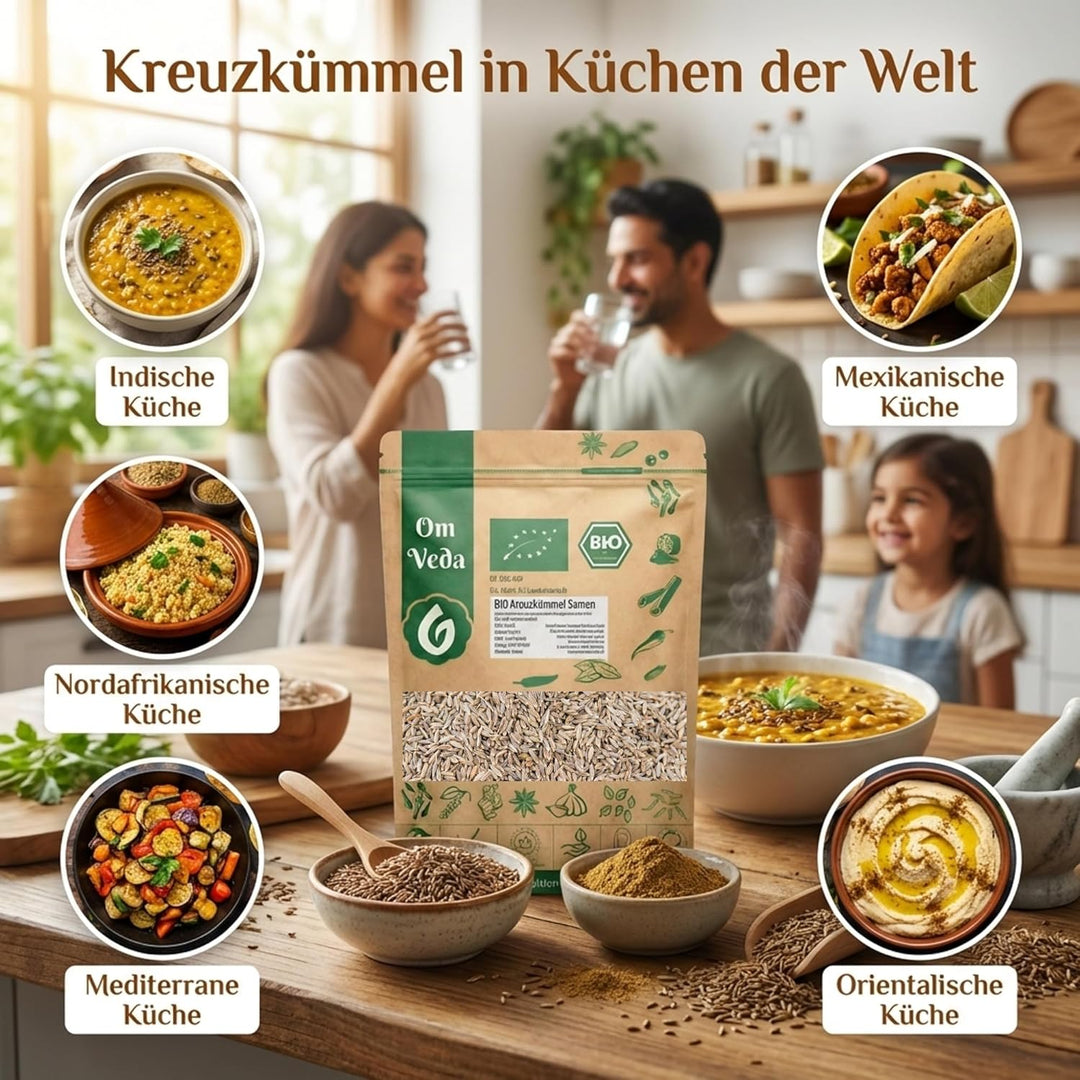 BIO Kreuzkümmel Kumin ganz 1Kg | Kreuzkümmelsamen Kreuzkümmelsaat Gewürz | Indische Ayurveda Küche |