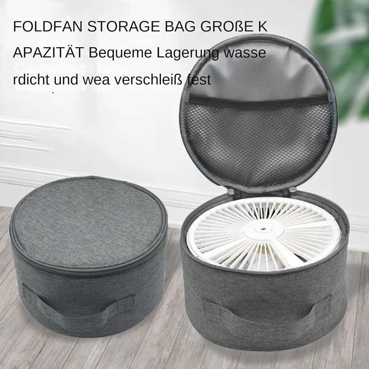 Wasserdichter Ventilator Aufbewahrungssack - Klappbarer Teleskop Ventilator Koffer,Tragbare Runde Ta