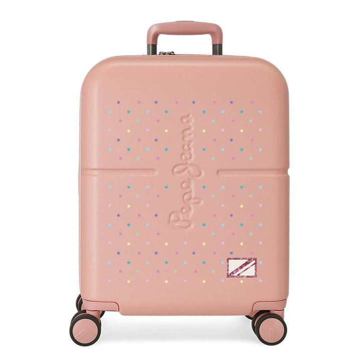 Pepe Jeans Carina Rosa Kabinenkoffer 40 x 55 x 20 cm starres ABS integrierter TSA-Verschluss 37 l 3,