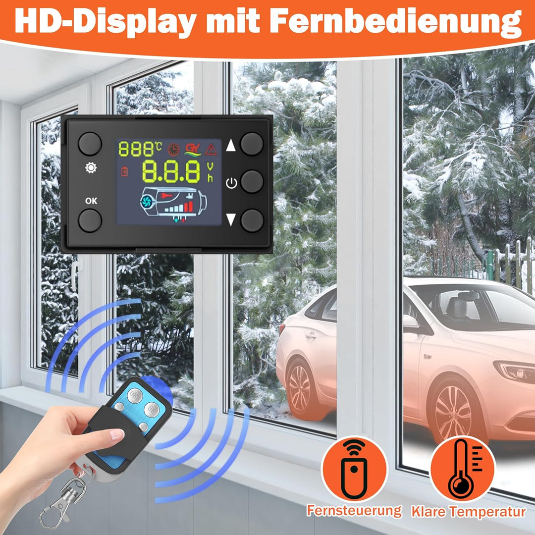 UISEBRT 12V Diesel Standheizung 8kw, Standhezung Dieselheizung Diesel Lufterhitzer, Air Diesel Heizu