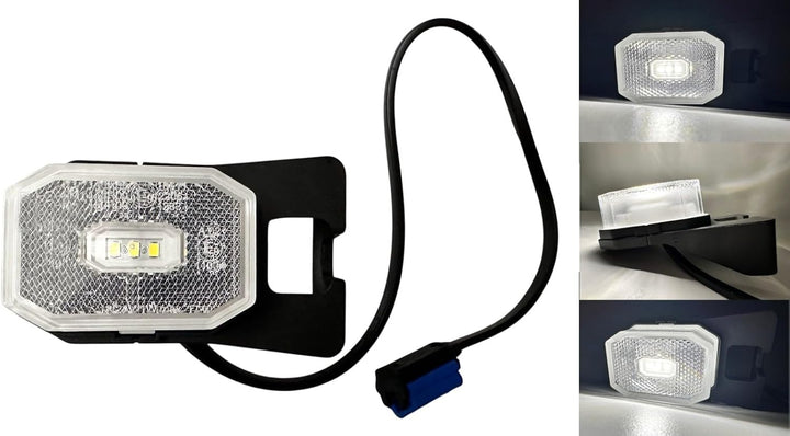 Anhängerbeleuchtung Set – 2x LED Rückleuchte 6 Funktionen Dynamischer Blinker + Umrissleuchten + Kab