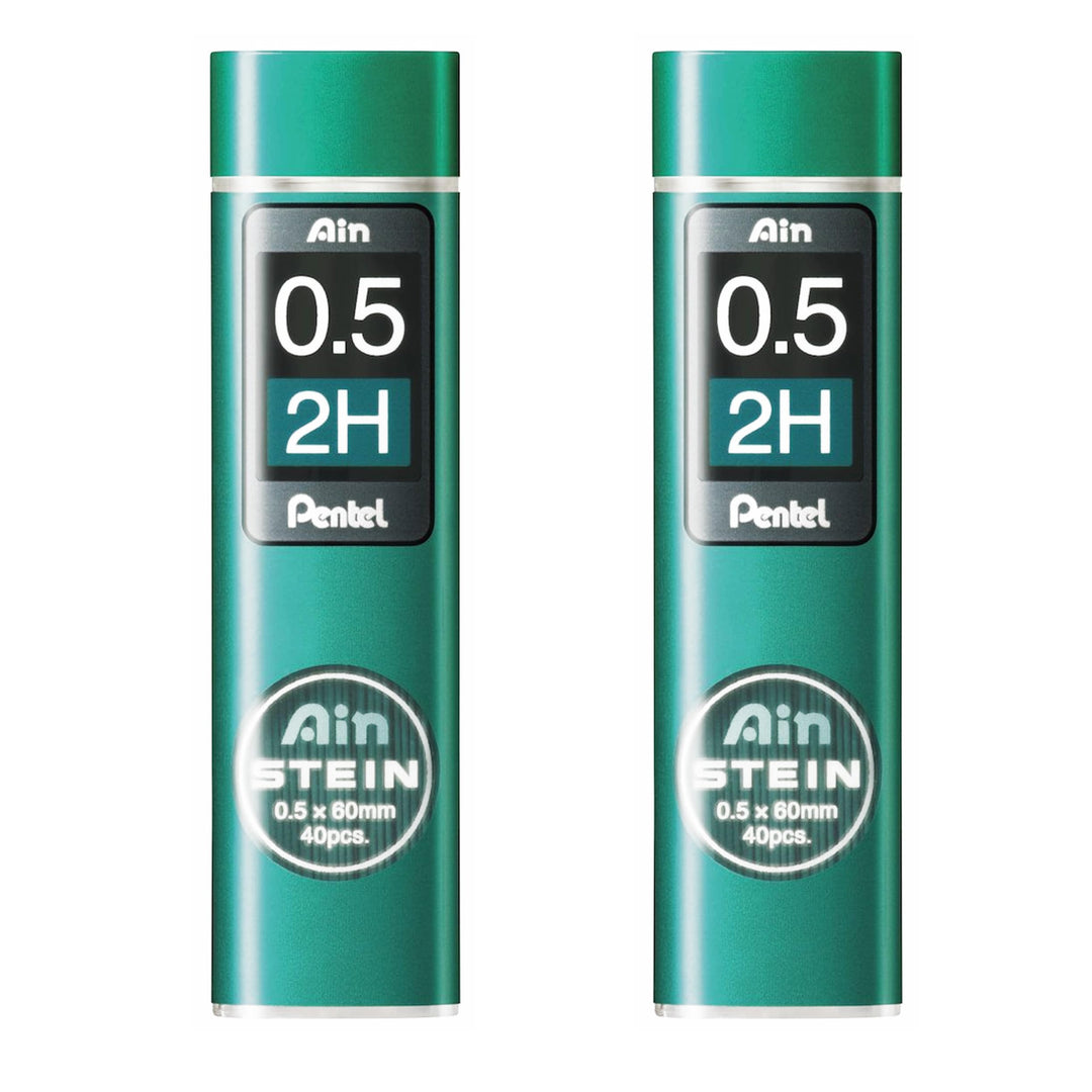 Pentel Ain Stein Mechanische Nachfüllminen, 0,5 mm, 2H, 2 Stück
