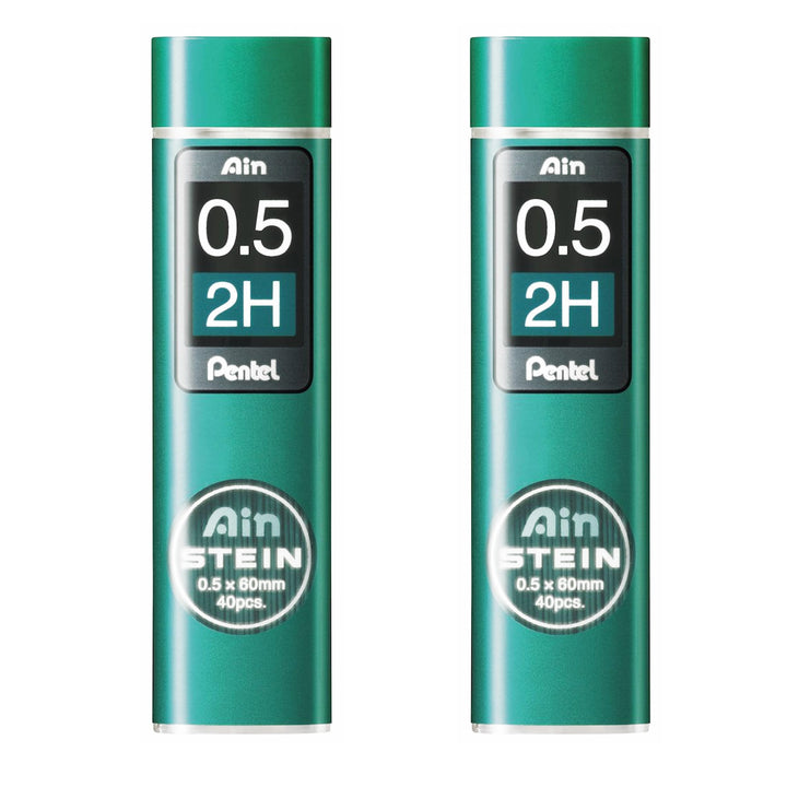 Pentel Ain Stein Mechanische Nachfüllminen, 0,5 mm, 2H, 2 Stück