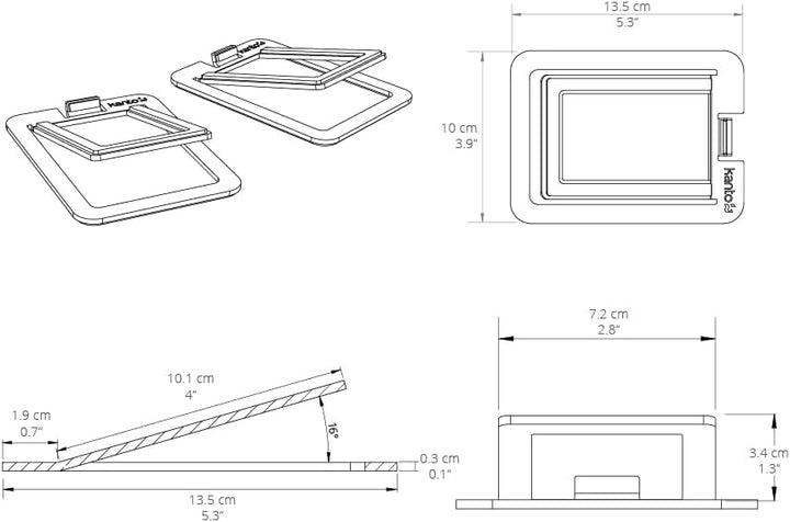Kanto S2 Tilted Desktop Speaker Stands for Small Speakers & Compact 2”-3” Studio Monitors | Supports