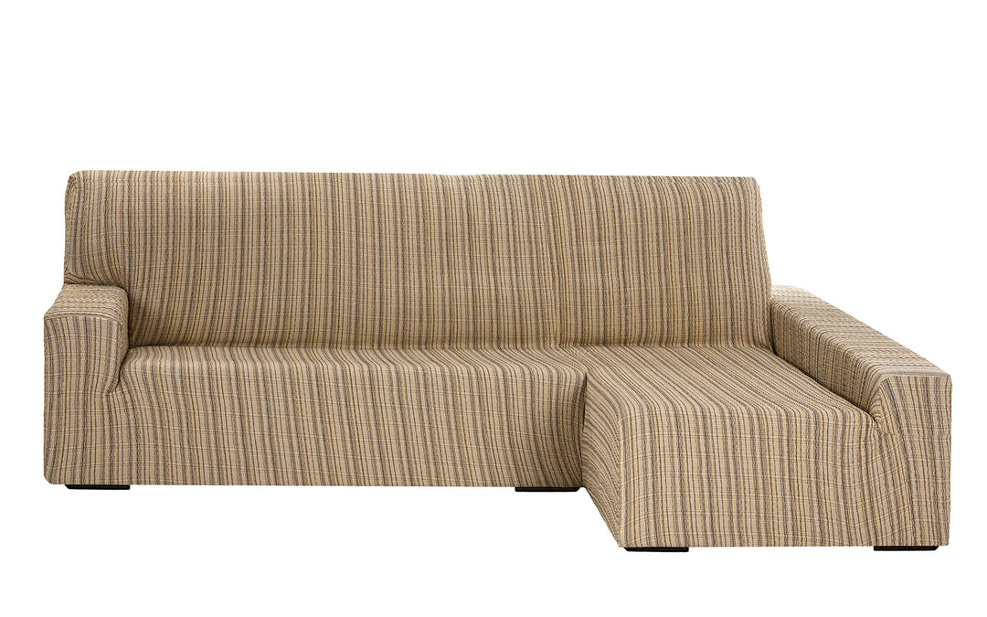 Martina Home Sofahusse elastisch Chaise Longue rechter Arm 32x42x17 cm beige Beige rechter Arm, Beig