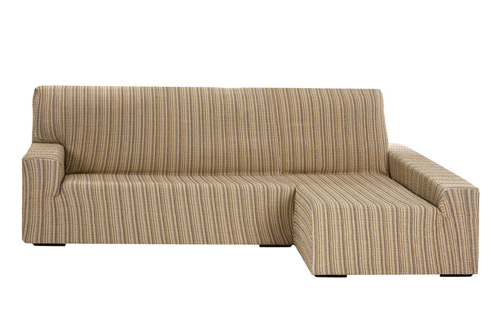 Martina Home Sofahusse elastisch Chaise Longue rechter Arm 32x42x17 cm beige Beige rechter Arm, Beig