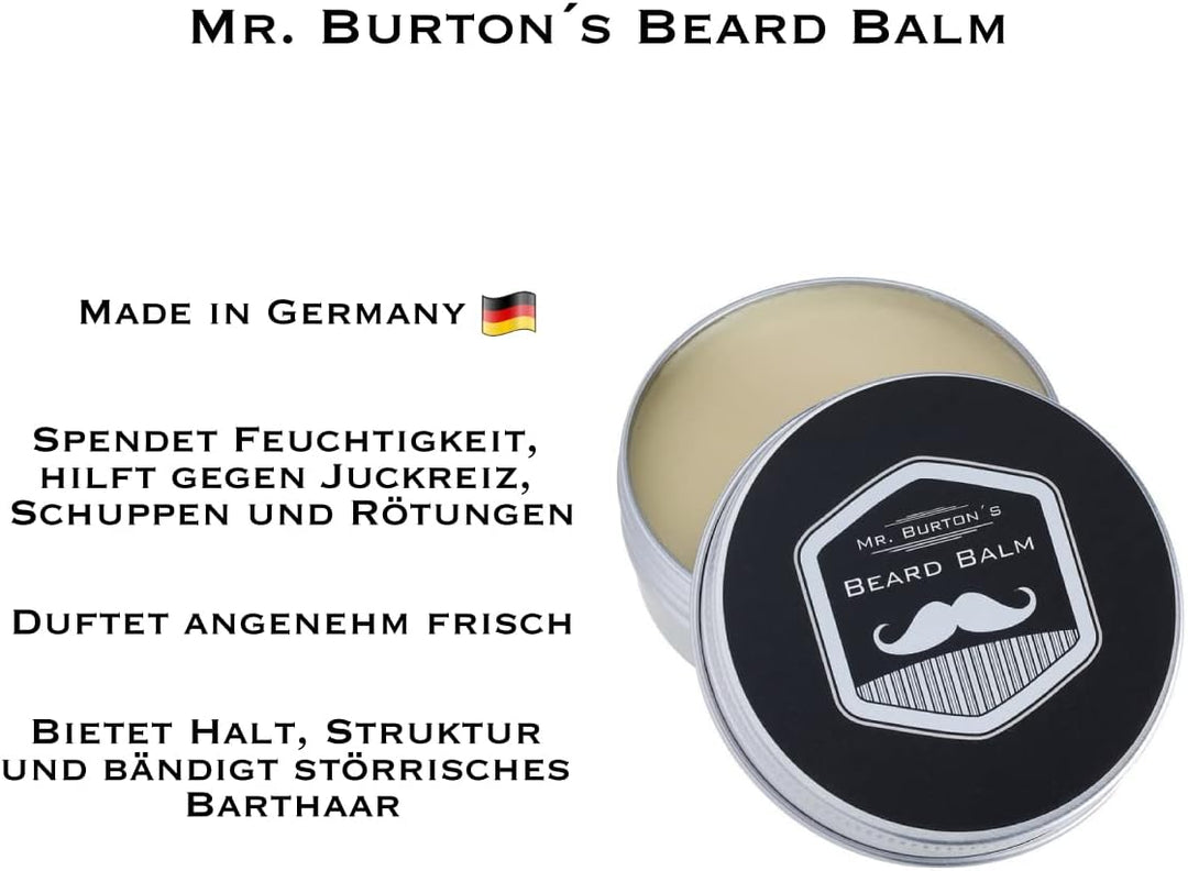 Mr. Burton´s Beard Balm fresh 60g für die perfekte Bartpflege unser Bartbalsam vereinigt Styling + P