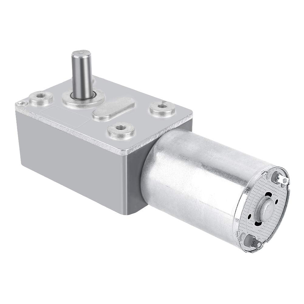 DC Getriebemotor 12V Reversibles Schneckengetriebe 12V, Hohem Drehmoment DC Motor Getriebemotor Gesa