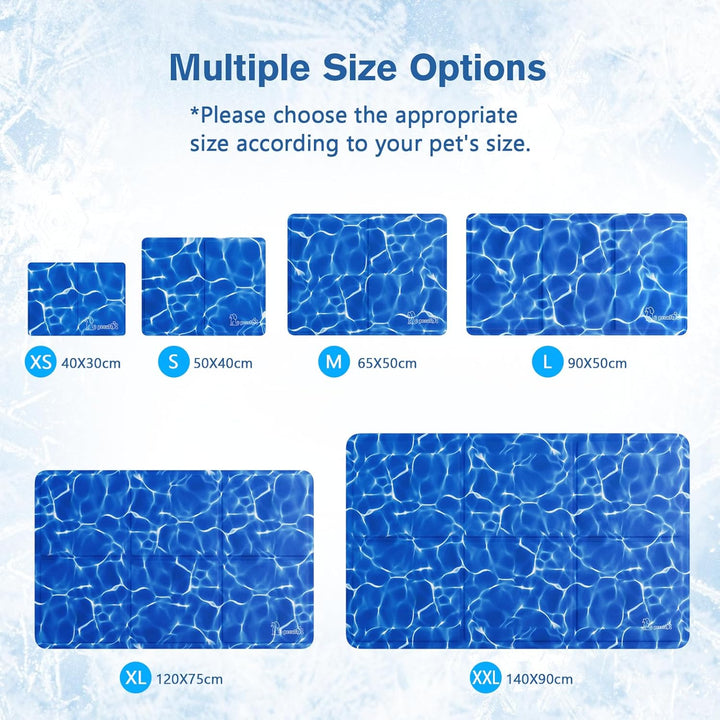 pecute Kühlmatte Hunde Katzen, Kuhlmatte für Hund und Katze mit Ungiftiges Gel,Selbstkühlende Kissen