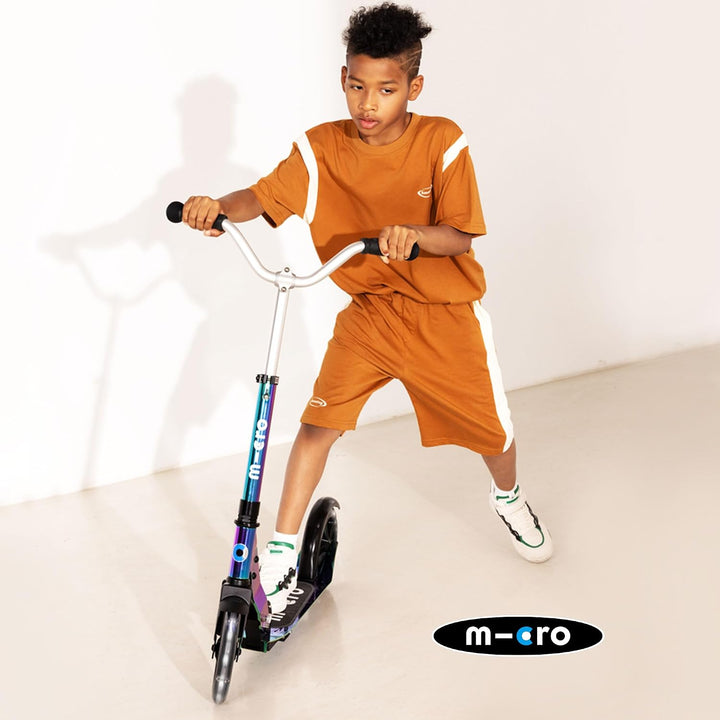 Micro Cruiser Scooter zum cruisen Kinderscooter ab 5 Jahren Einheitsgrösse neochrome, Einheitsgrösse