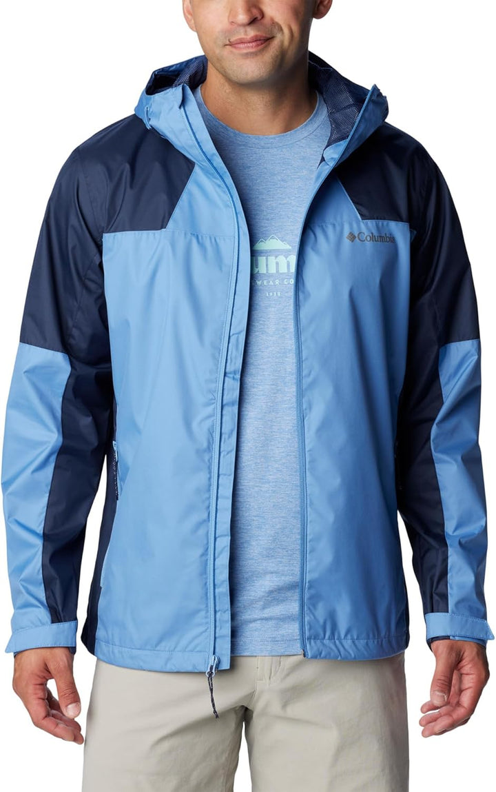 Columbia Inner Limits III Jacket, Wasserdichte Regenjacke für Herren L Skyler/Collegiate Navy, L Sky