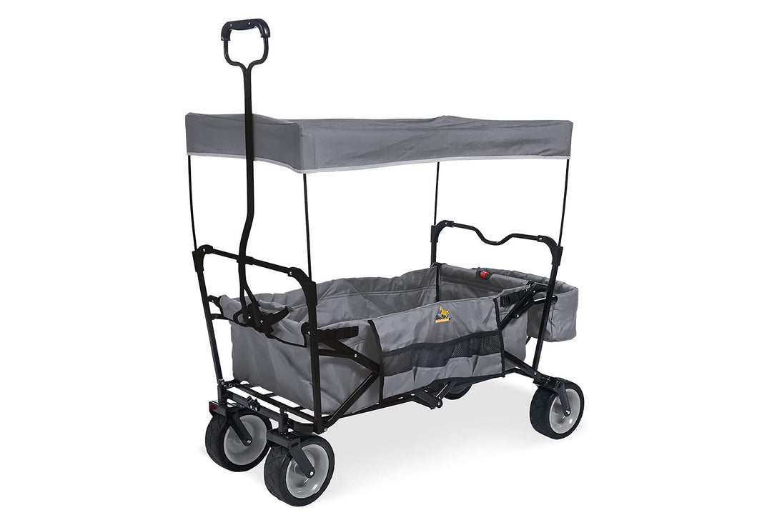 Pinolino Klappbollerwagen Paxi, faltbar, inkl. Sonnendach, Hecktasche und Tragetasche, PU-Bereifung,