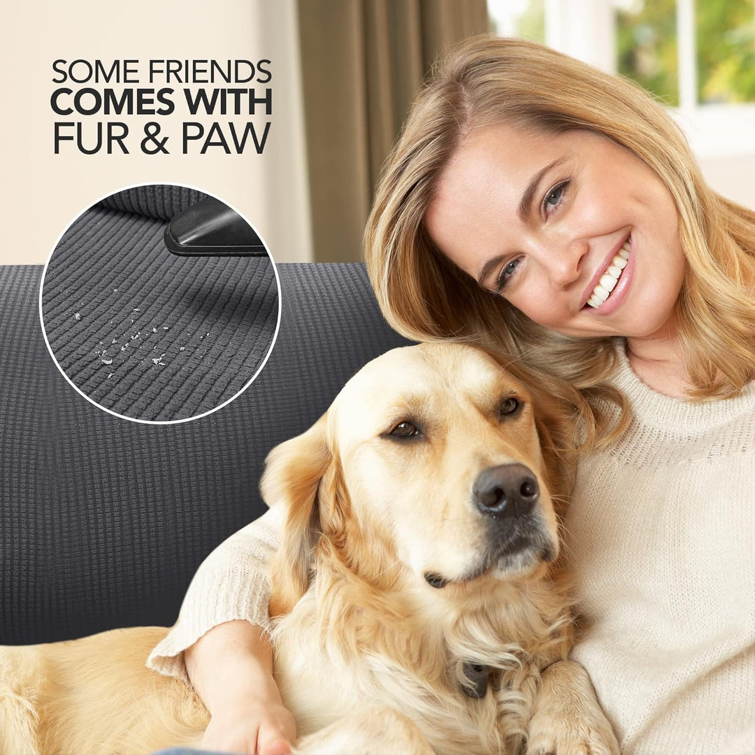 Deconovo Sofabezug Sofa Überzug Sofaüberwurf Cover Sesselbezug Sofahusse Abdeckung Super Elastisch S