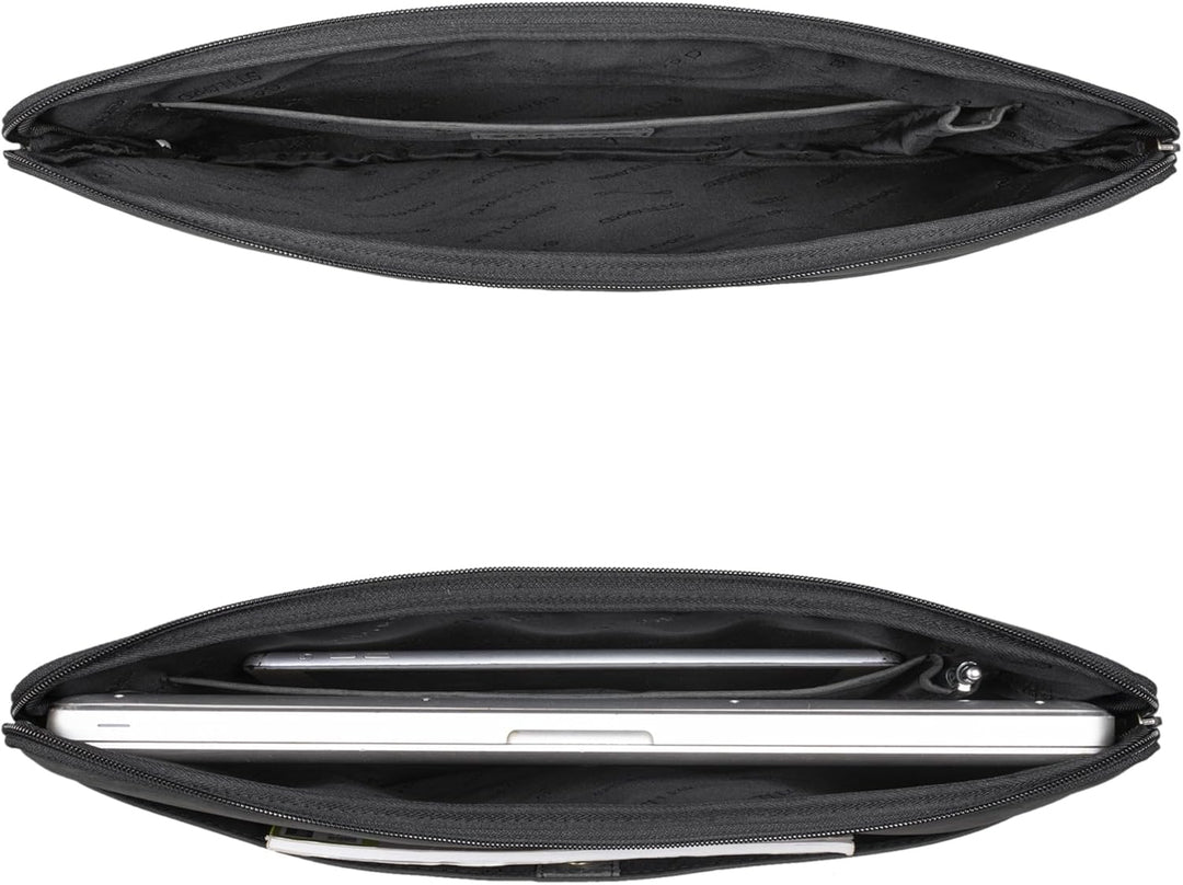 STILORD Murphy Laptoptasche 15.6 Zoll Leder Vintage Sleeve ideal als MacBooktasche 16 Zoll Laptop Hü