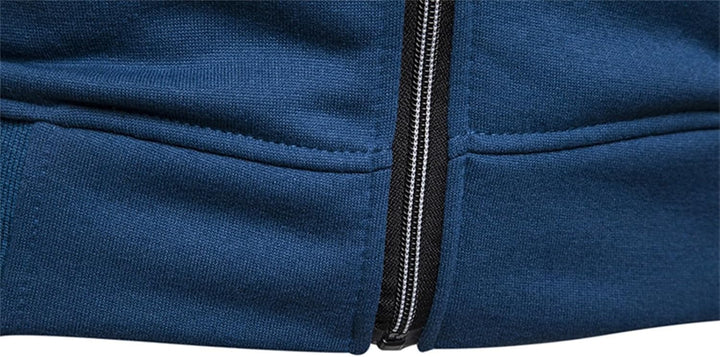 Sportjacke Herren Casual Sweatjacke Zip Kordelzug Hoodie Sweatshirt Jacke Basic mit Kapuze Langarm K