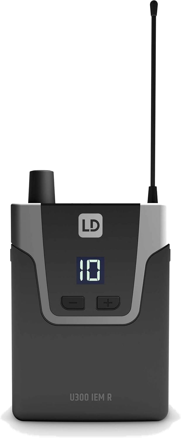 LD Systems U308 IEM HP - In-Ear Monitoring-System mit Ohrhörern - 863-865 MHz + 823-832 MHz 863 - 86