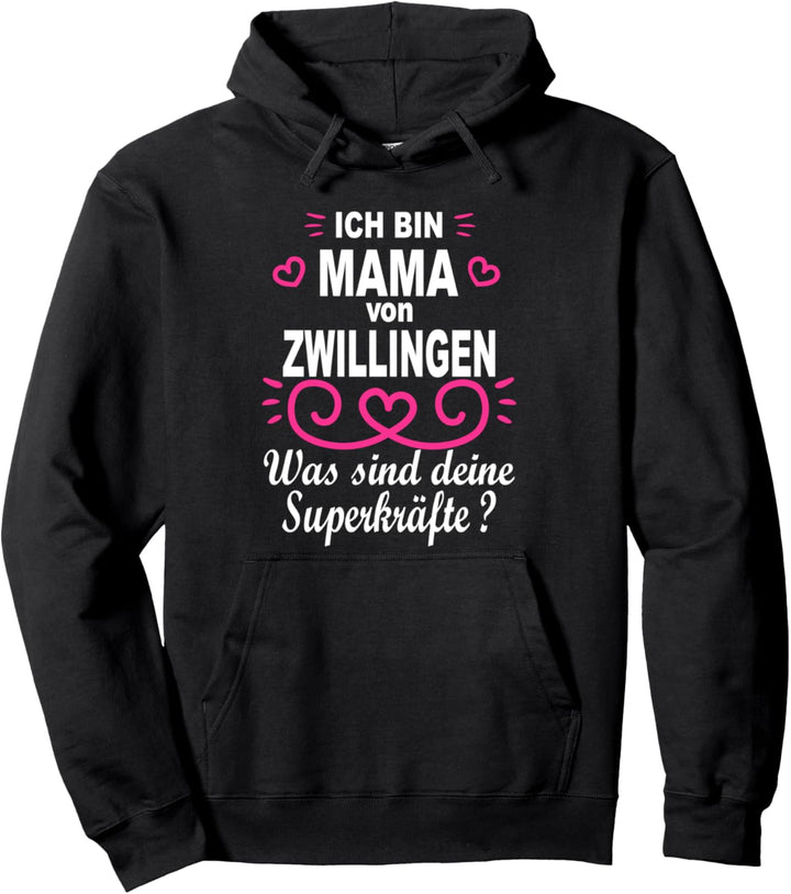 Stolze Mama von Zwillingen Geschenk Zwillingsmama Sprüche Pullover Hoodie