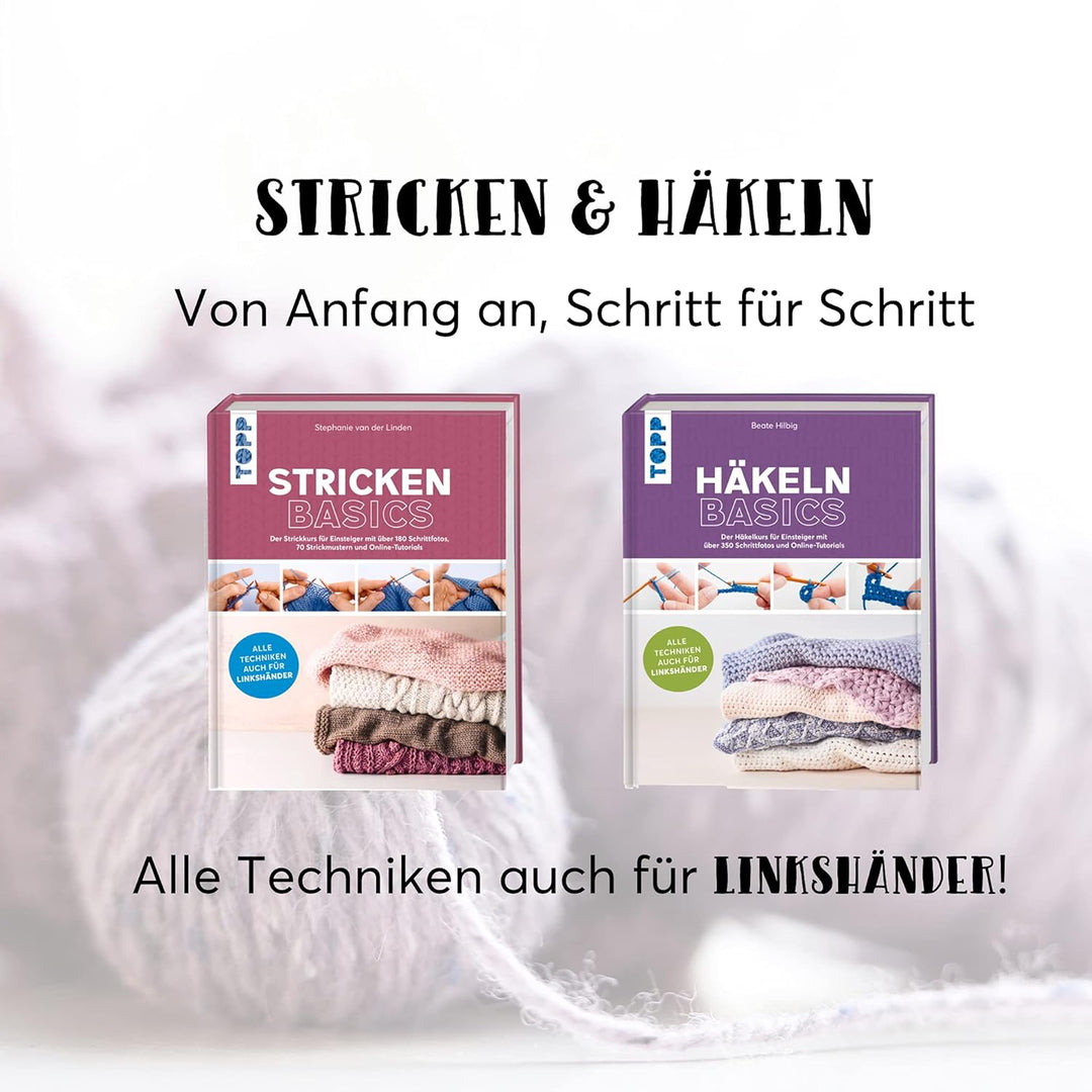 Stricken basics - Alle Techniken auch für Linkshänder!: Der Strickkurs für Einsteiger mit über 180 S