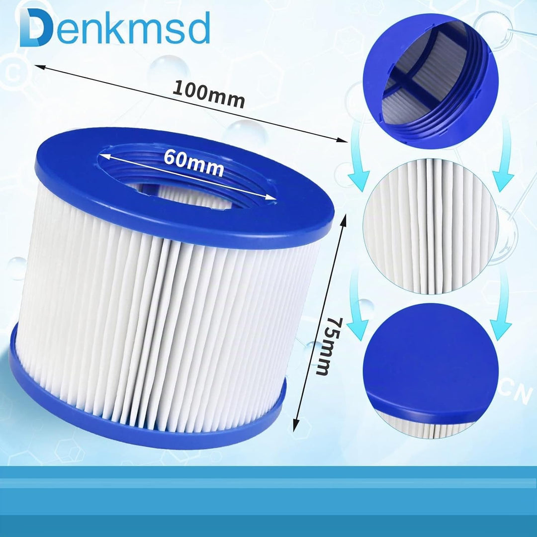 Filter für aufblasbares Spa, Infinite spa filterkartusche für Clever Spa 75 * 100 mm Höhe 75 mm Pool