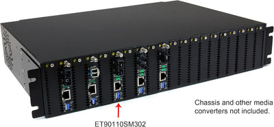 StarTech.com 10/100 Mbit/s Ethernet Single Mode LWL / Glasfaser SC Medienkonverter 30 km, 100Base-FX