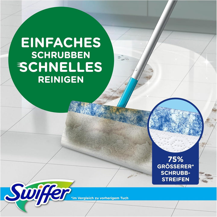 Swiffer Bodenwischer Nachfüllpackung, Feuchte Bodentücher mit Citrusfrische-Duft, 60 Stück, Für Eine