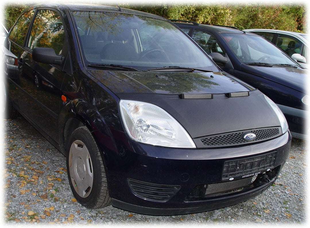 AB-00892 CARBON OPTIK Auto Bra kompatibel mit Ford Fiesta Bj. 2001-2008 Haubenbra Steinschlagschutz