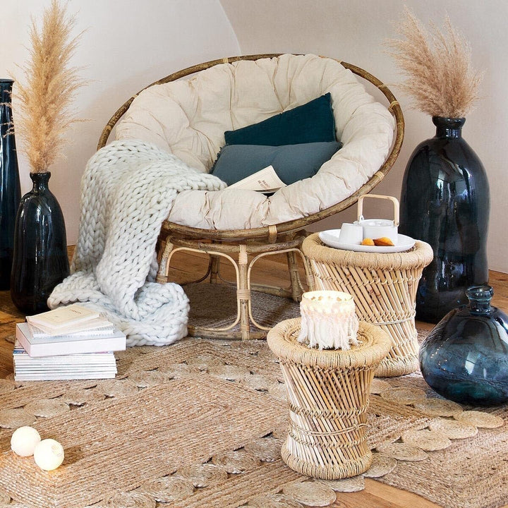 Set aus 2 Beistelltischen Seil