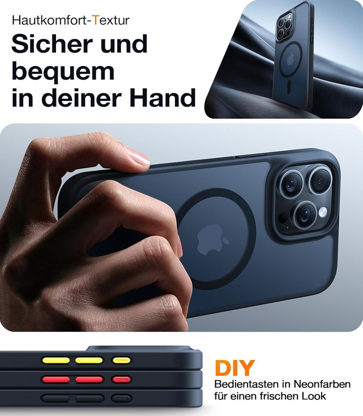 TORRAS für iPhone 15 Pro Max Hülle für Magsafe (TOP Militärschutz & Magnetkraft) Extrem Haltbarkeit