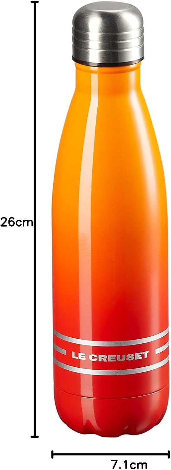 Le Creuset Trinkflasche, Edelstahl, 0.5 L, Ofenrot, 41208500900000, Ofenrot