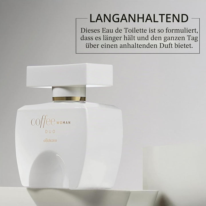 O Boticário Coffee Duo Woman Eau de Toilette, Long-Lasting, Woody, Coffee Fragrance Perfume for Wome