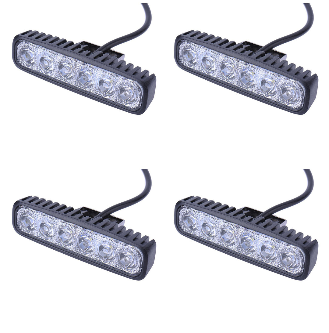 Greenmigo 4x 18W Led Scheinwerfer Offroad Lampe Flood Arbeitsscheinwerfer LED Arbeitslicht 12V 24V Z