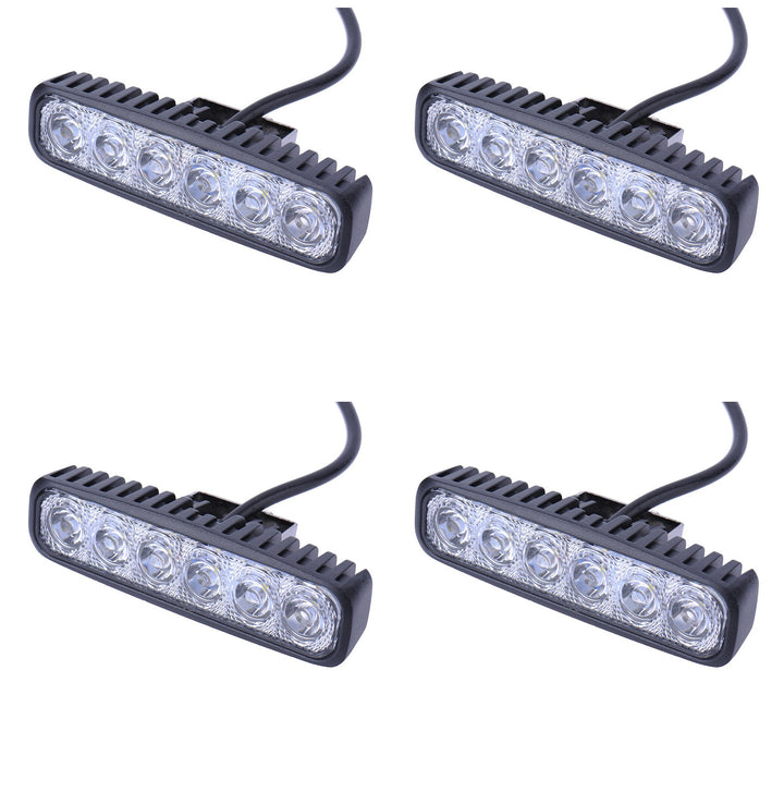 Greenmigo 4x 18W Led Scheinwerfer Offroad Lampe Flood Arbeitsscheinwerfer LED Arbeitslicht 12V 24V Z