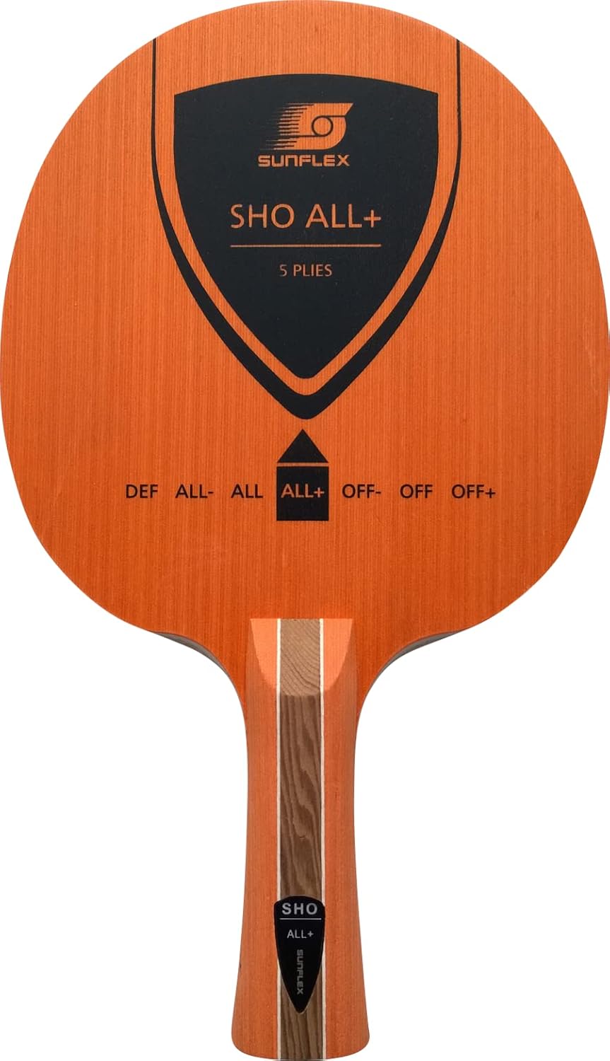 Sunflex SHO All+ Tischtennis-Holz | professionelles Allround Holz | 5 Furniere | tolle Balance zwisc