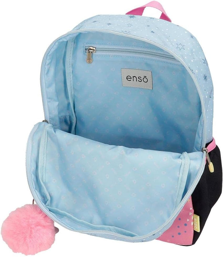 Enso Dreams Come True Vorschulrucksack, anpassbar an Trolley, mehrfarbig, 25 x 32 x 12 cm, Polyester