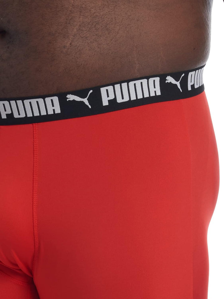 PUMA Herren Retroshorts, 2X Puma Schwarz/High Risk Rot