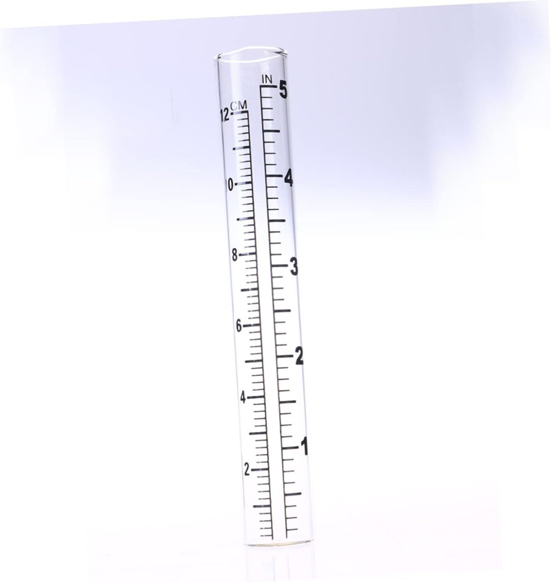 Reagenzglas Regenmesser 12cm Flachboden Glas Mit Skala Für Garten Landwirtschaft Klimaforschung Nied