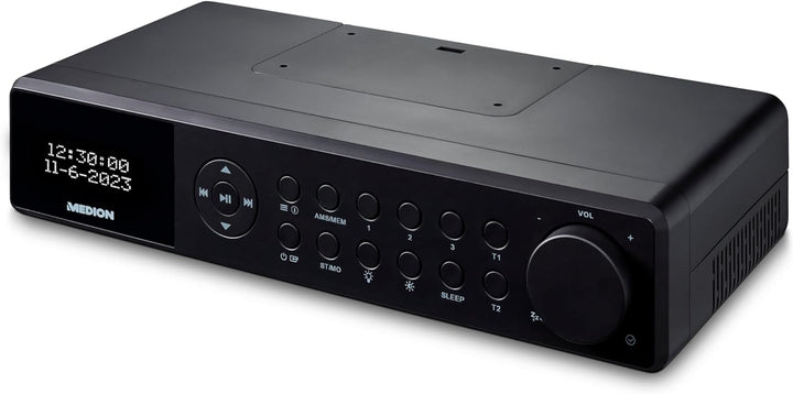MEDION E6660 Küchen Unterbauradio (DAB+ Küchenradio, PLL UKW Radio, Bluetooth, LED Lichtleiste, Unte