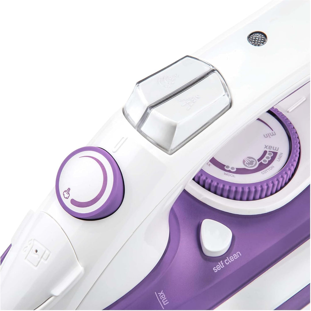 SENCOR SSI 8441VT Dampfbügeleisen (2200 Watt, Bügelunterlage aus Keramik) lila Violett, Violett