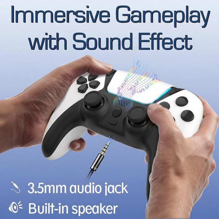Ruibopad Für PS4 Controller,Wireless Controller Kompatibel mit PC,Pro,Slim,ALPS Joysticks Ohne Drift