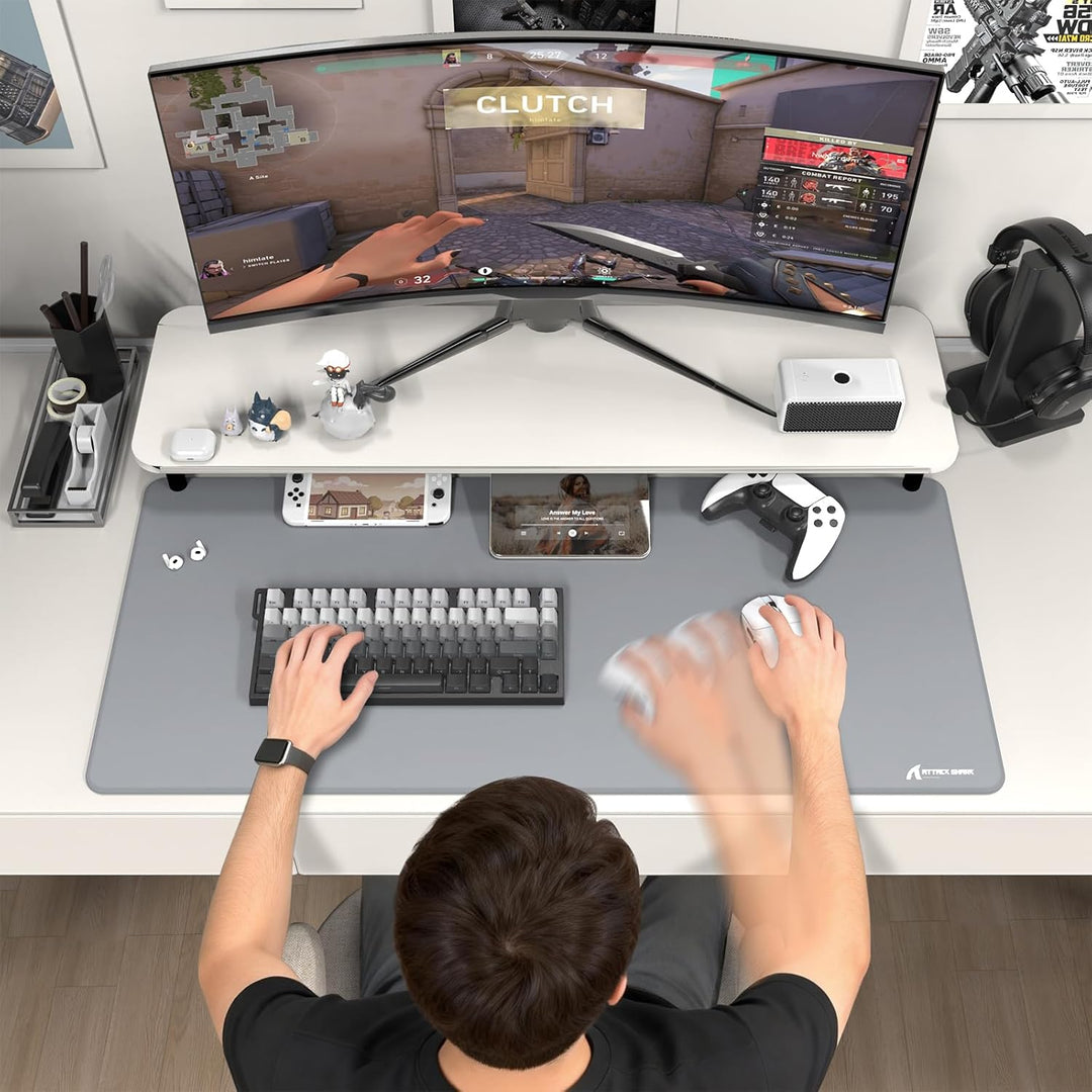 ATTACK SHARK CM02PRO E-Sport-Gaming-Mauspad, strapazierfähiges, verlängertes Mauspad, wasserabweisen