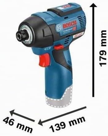 Bosch Professional 12V System Akku Drehschlagschrauber GDR 12V-110 (inkl. 2x3.0 Ah Akku, Schnelllade