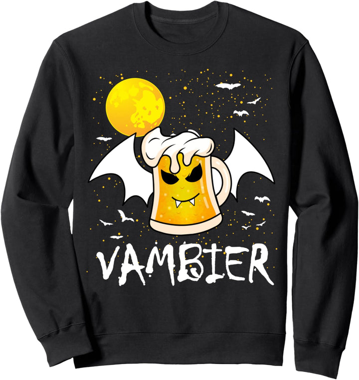 Vambier Halloween JGA Malle Bier Fledermaus Vampir Kostüm Sweatshirt
