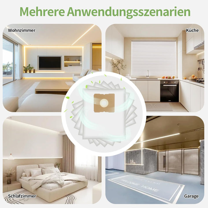30 Stück VCC 3851 Staubsaugerbeutel Ersatz für Grundig VCC 3851 VCC 3850 A Hanseatic VCB35B15C-1J7W-